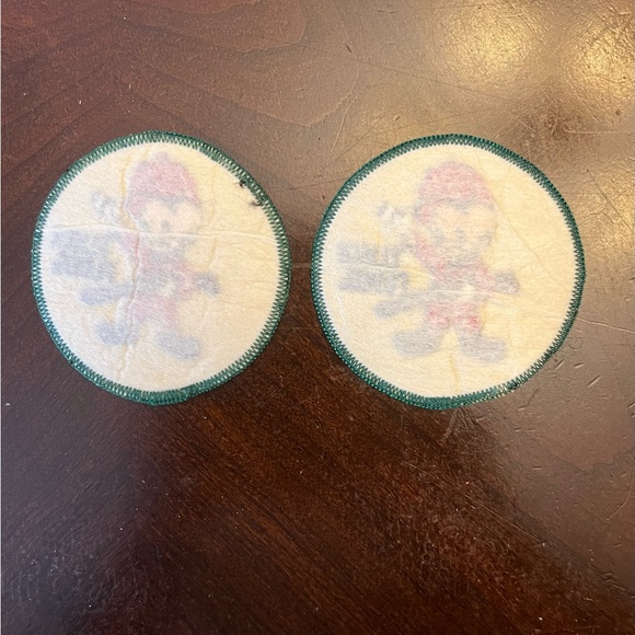 Vintage 1970’s Swiss Maid Quality Emblems Looney Tunes Elmer Fudd Patch Set of 2 - Picture 2 of 4